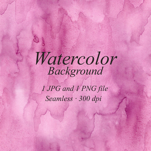 Plum purple watercolor background, seamless texture for scrapbooking and Junk Journal