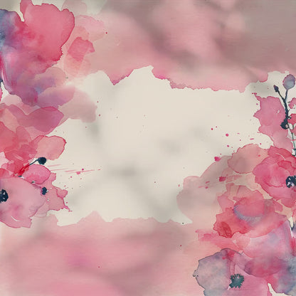 Blush Pink Floral Watercolor Background, Digital Download