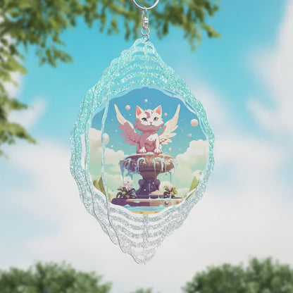 Sublimation Design: Funny Cat Spinner Instant Download