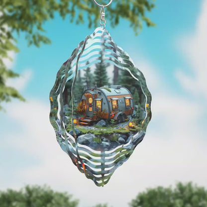 Cozy Camping Wind Spinner Design – Sublimation PNG Download