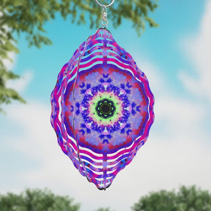 Purple Mandala Wind Spinner Sublimation Design Download