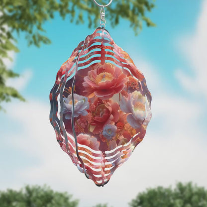 Sublimation Design: Bright Flowers Wind Spinner – PNG