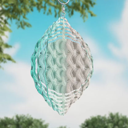 3D Knitted Wind Spinner Sublimation Design - PNG Download