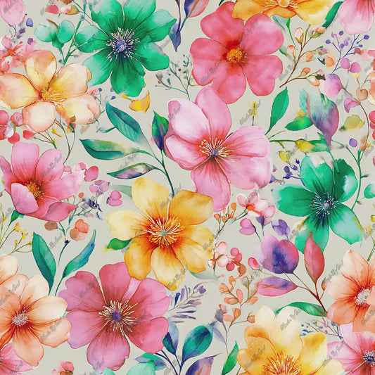 Boho Floral Seamless Pattern Digital Paper Pack Download