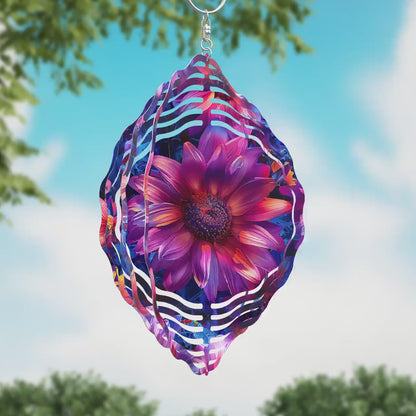Sublimation Design: Purple Sunflower Wind Spinner – PNG
