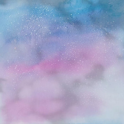 Blue and Pink Watercolor Background, Speckled Pastel Texture
