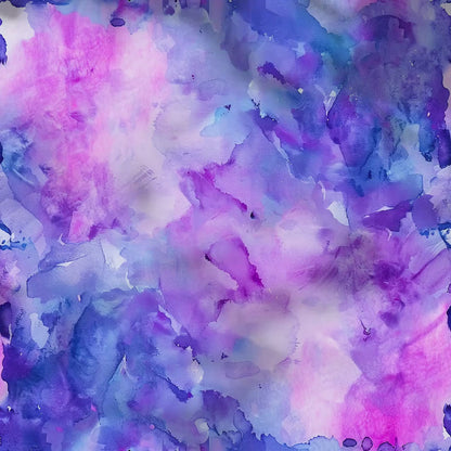 Purple and Pink Watercolor Background, Vibrant Seamless Texture