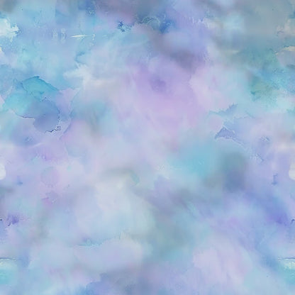 Light Blue and Lilac Watercolor Background, Seamless Pastel Texture