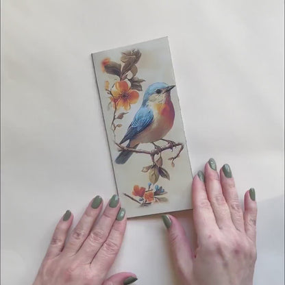 Bluebird Junk Journal Folio Kit, Printable Waterfall Folio