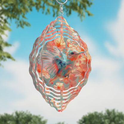 Hummingbird Wind Spinner Sublimation Design Digital Download