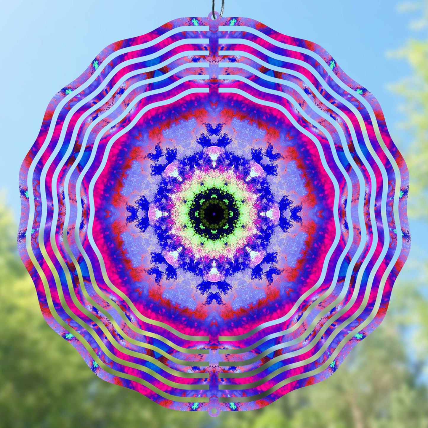 Purple mandala wind spinner sublimation design