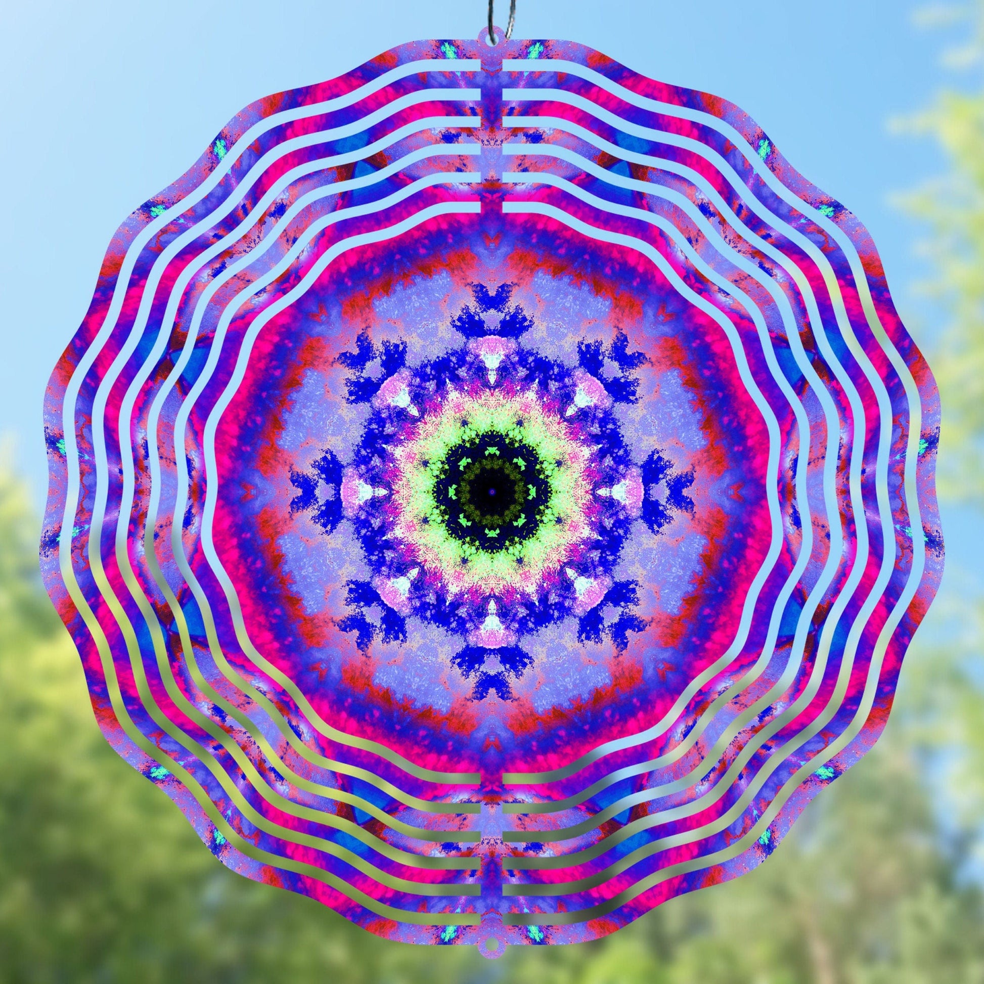 Purple mandala wind spinner sublimation design